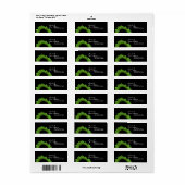 Lime Groene Zonnebloem Bruiloft Etiket (Full Sheet)