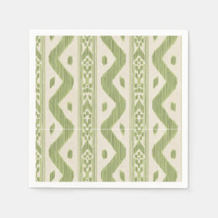Lime Ikat, Lente Bar Streep Servet