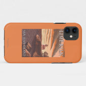 Lime Kiln Lighthouse Oude Reisposter Case-Mate iPhone Case (Achterkant (horizontaal))