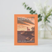 Lime Kiln Lighthouse Vintage Travel Poster Briefkaart (Staand voorkant)