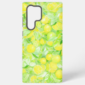Lime & Lemon Botanical Phone Case Samsung Galaxy Hoesje (Achterkant)