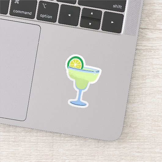 Lime Margarita Glas Sticker (Detail)