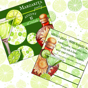 Lime   Margarita Happy Hour   Partij Kaart