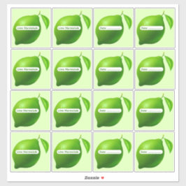 Lime Marmalade Labels Sticker Vel