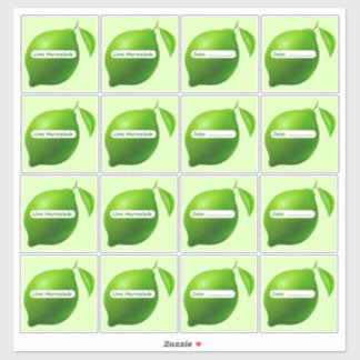 Lime Marmalade Labels Sticker Vel