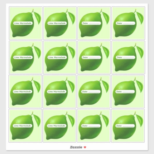 Lime Marmalade Labels Sticker Vel (Vel)