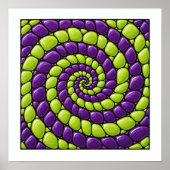 Lime Orchidee Draaikolk Poster (Voorkant)