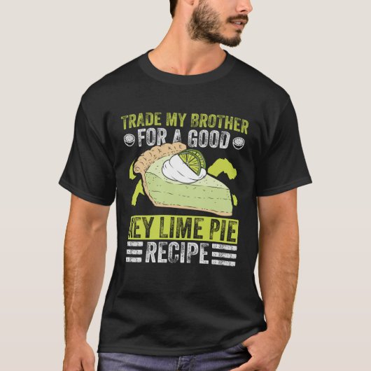 Lime Pie Baker And demon Pie Dessert Florida Lemon T-shirt (Voorkant)