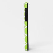 Lime Quatrefoil Roze Monogram Case-Mate iPhone Case (Achterkant/links)