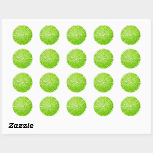 Lime Ronde Sticker (Vel)