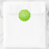 Lime Ronde Sticker (Tas)