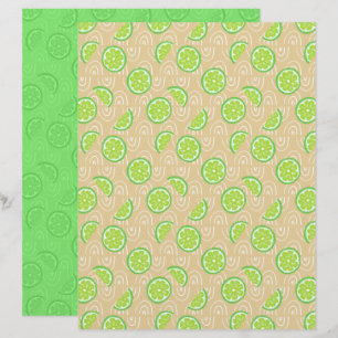 Lime scrapboekpapier