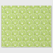 Lime slices cadeaupapier (Vlak)
