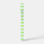 Lime Streep Monogram iPhone 15 Case (Linkerkant)