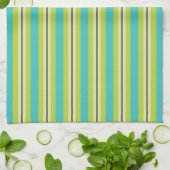 Lime Strepen Keukendoek Theedoek (Gevouwen)