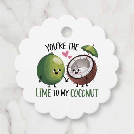 Lime to My Coconut Valentine Bedankjes Labels (Voorkant)