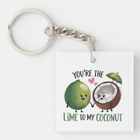 Lime to My Coconut Valentine Sleutelhanger (Voorkant)
