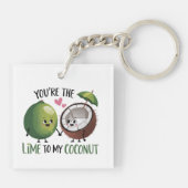 Lime to My Coconut Valentine Sleutelhanger (Achterkant)