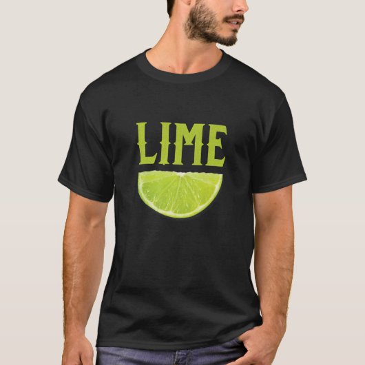 Lime Wedge Halloween Groeps Matching Kostuum Doe-H T-shirt (Voorkant)