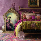 Lime Whispers Ethereal Portrait Bird & Floral Inpakpapier Vel