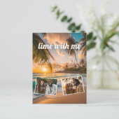lime with me, let the good vibes flow, dein Foto Briefkaart (Staand voorkant)