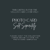 Limed Spruce Modern Minimal Wedding Save the Date Vellum Uitnodigingen