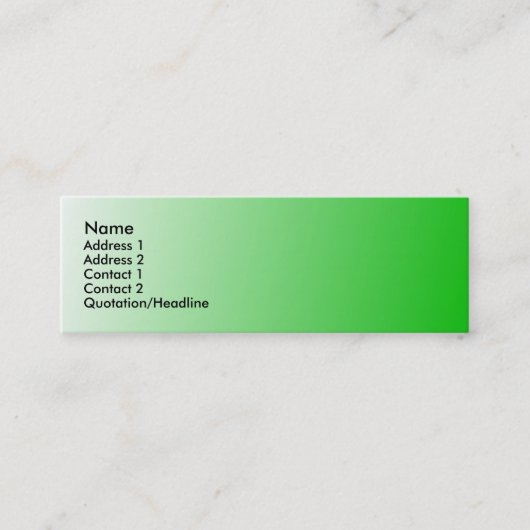 Limegreen Visitekaartje (Voorkant)