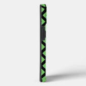 Limegroen en zwart diamant patroon Case-Mate iPh iPhone Case (Achterkant / Rechts)