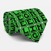Limegroen, Kleur Stropdas (Opgerold)