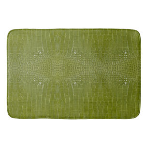 Limegroene Alligator Textuurprint Badmat