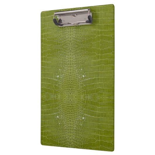 Limegroene Alligator Textuurprint Klembord (Links)