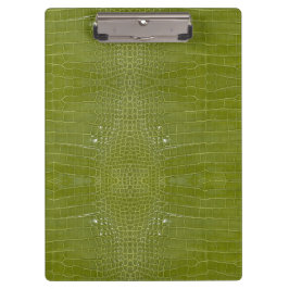 Limegroene Alligator Textuurprint Klembord