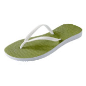 Limegroene Alligator Textuurprint Teenslippers (Schuin)