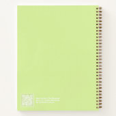Limegroene Aura Bericht Notebook Notitieboek (Achterkant)