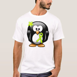 Limegroene bewustzijnslint Pinguïn T-shirt