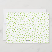 Limegroene blijdschap en kerst bloemenkrans foto feestdagenkaart (Achterkant)