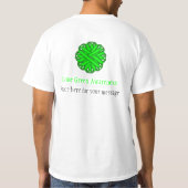 Limegroene Bloemenlint T-shirt (Achterkant)