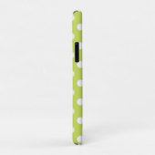 Limegroene Chartreuse & Witte Stippen Stip Case-Mate iPhone Case (Achterkant/rechts)
