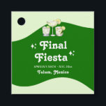 Limegroene Citrus Eindfeest Bachelorette Bedankjes Labels<br><div class="desc">Dit vrolijke,  kleurrijke retro-ontwerp heeft een helder limegroen thema en citrus.</div>