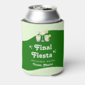 Limegroene Citrus Eindfeest Bruidsmeisje Blikjeskoeler (Blikje Achterkant)