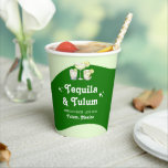 Limegroene Citrus Tequila & Tulum Bachelorette Papieren Bekers<br><div class="desc">Dit leuke,  kleurrijke retro-ontwerp heeft een helder limegroen thema en citrus.</div>