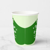 Limegroene Citrus Tequila & Tulum Vrijgezellenfees Papieren Bekers (Rechts)