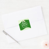 Limegroene Citrus Tequila & Tulum Vrijgezellenfees Vierkante Sticker (Envelop)