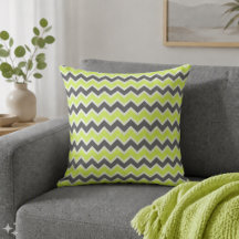 Limegroene en donkergrijze chevronpatroon