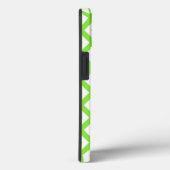 Limegroene en witte diamant patroon Case-Mate iPh iPhone Case (Achterkant / Rechts)