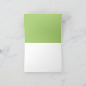 Limegroene en witte stervlagen Dank je Bedankkaart (Binnen)