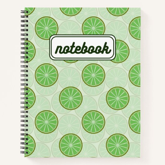Limegroene esthetische notitieboek (Voorkant)