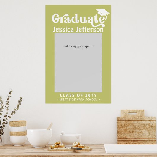 Limegroene Fantasie Gradafelfoto Booth Frame Poster (Keuken)