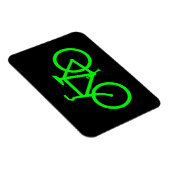 Limegroene fiets magneet (Rechterzijde)