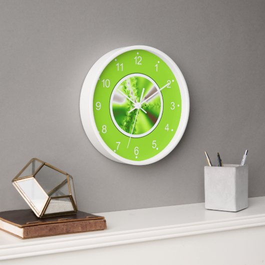 Limegroene Fractale Kunst (Kantoor)